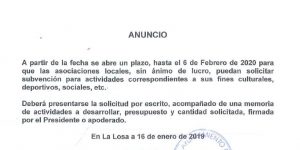 SUBVENCIÓN PARA ASOCIACIONES