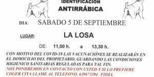 VACUNACIÓN E IDENTIFICACIÓN ANTIRRÁBICA