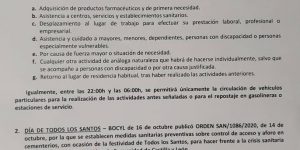 NOTA INFORMATIVA SOBRE LAS MEDIDAS DE PREVENCIÓN