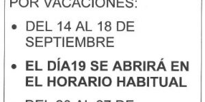 VACACIONES FARMACIA
