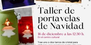 TALLER DE PORTAVELAS DE NAVIDAD