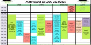 ACTIVIDADES LA LOSA 2024/25