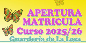 Abierto el plazo de matrícula en la Guardería Municipal de La Losa para el curso 2025-2026