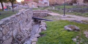 Obras en el Arroyo de la Barranca a su paso por la Plaza de la Iglesia