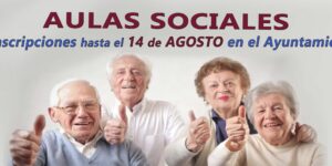 Se abre el plazo para la inscripción en las Aulas Sociales para el curso 2025/2026